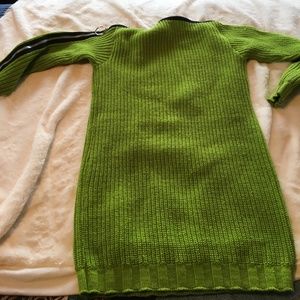 Betsey johnson vintage label green knit dress